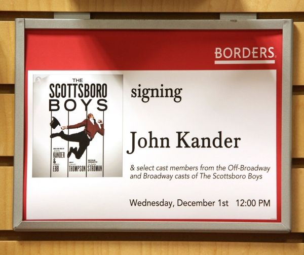 Photo Coverage: John Kander & THE SCOTTSBORO BOYS visit Borders — photo 1 of 44