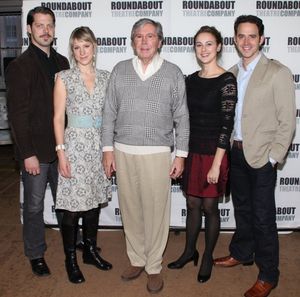 David Furr,  Charlotte Parry, Brian Bedford, Sara Topham and Santino Fontana  Photo