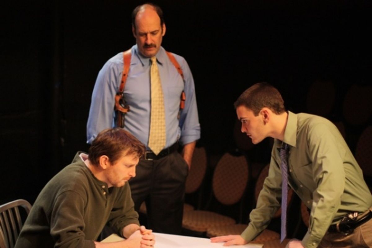 Brad Makarowski (Weldon), Dan Sharkey (Simmons), and Montgomery Sutton (Jake) at 