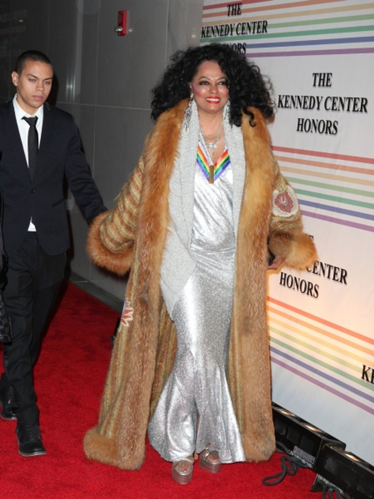 Diana Ross & Evan Ross  at 