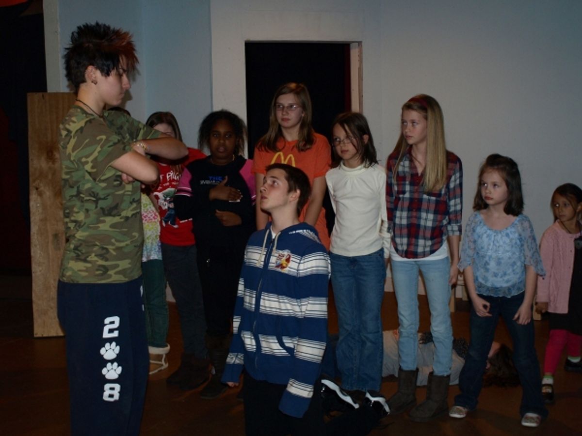 Erica Truske and cast at 