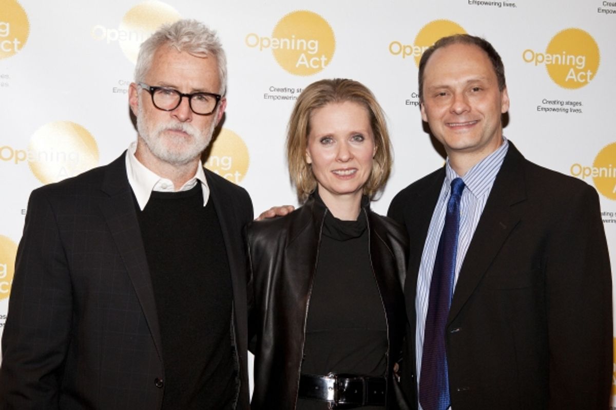 John Slattery, Cynthia Nixon and Michael Mastro at 