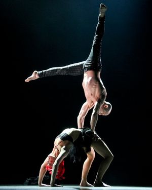 Julie Nelson and Rudi Maccagi of Rock of Ages Photo