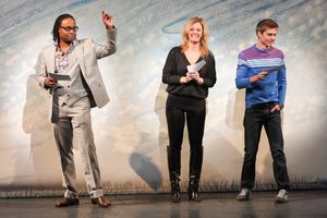Billy Porter, Elizabeth Stanley, and Hunter Ryan Herdlicka
 Photo
