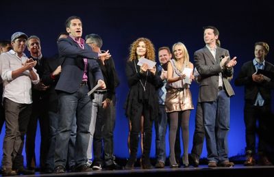Seth Rudetsky, Bernadette Peters, Kristin Chenoweth and Sean Hayes Photo