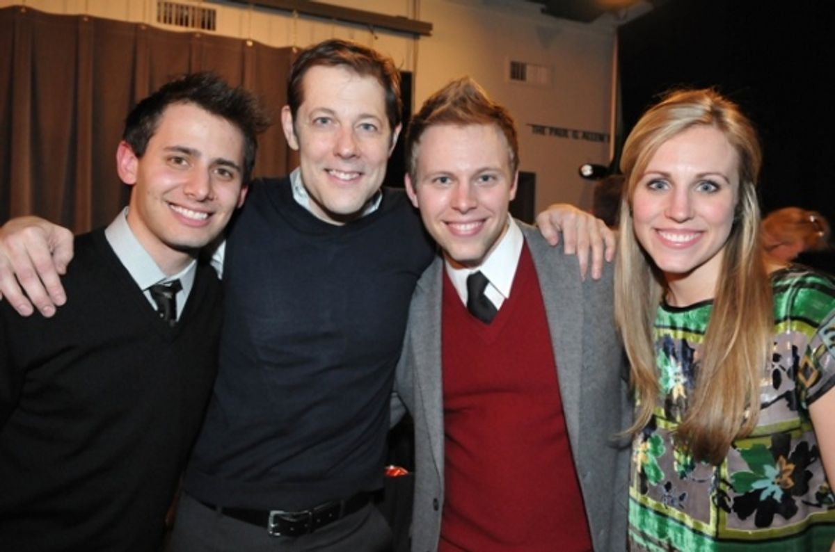 Benj Pasek, John Bolton, Justin Paul and Asher Paul at 