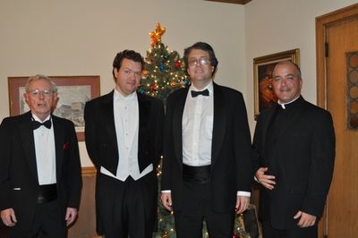 Ronnie Allen, Karl Scully, Josh Rosenblum and Rev. Monsignor Thomas M. Coogan Photo