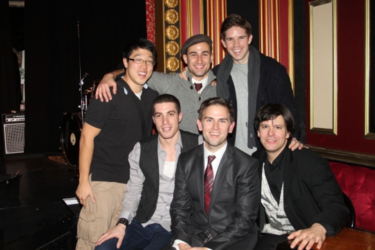 Daniel Reichard with Ben Gettinger, Joey Dudding, Frank DiLella, Raymond J. Lee and Eric Svejcar at 