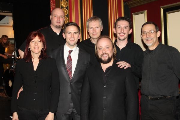 Daniel Reichard with the band; Randy Kapralick, Steve Gibb, Jay Webb, Deni Bonet, Ed  Photo