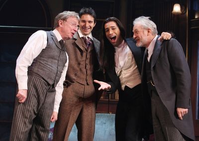 George Hearn, Jake Silbermann, Michel Alteri & Timothy Jerome singing a capella durin Photo