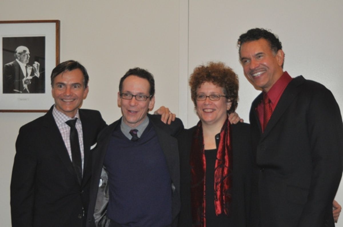 William Schermerhorn, Larry Hochman, Judith Clurman and Brian Stokes Mitchell at 