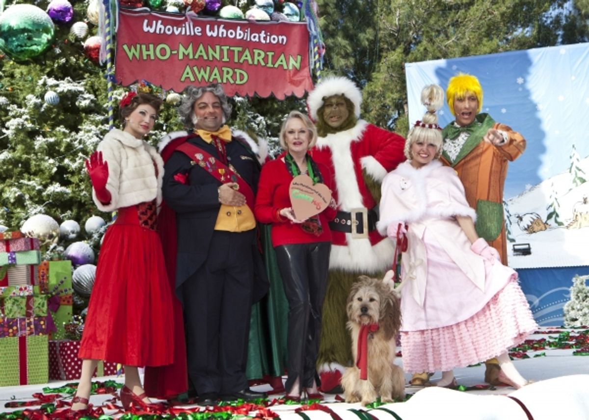 Tippi Hedren with Whoville Characters at 