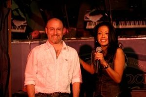 Rob Wolvin - owner Gladaman's Den and J. Elaine Marcos
@ BroadwayWorld Rob Wolvin - owner Gladaman's Den and J. Elaine Marcos
Photo