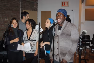 Joshua Henry (The Scottsboro Boys) donated his time to perform and is the Writer of t Photo