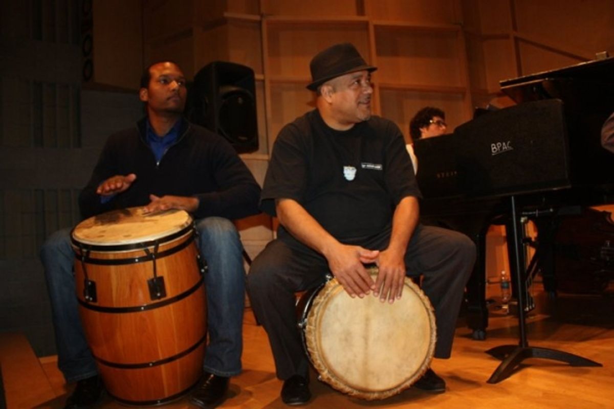 Jose Ortiz and Broadway musicians at 