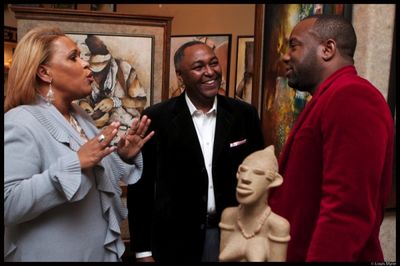 Georgia Noone-Sherrod, Art Sherrod Jr., Malik Yoba Photo