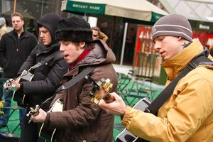 Michael Esper, John Gallagher Jr., and Stark Sands @ BroadwayWorld Michael Esper, John Gallagher Jr., and Stark Sands Photo