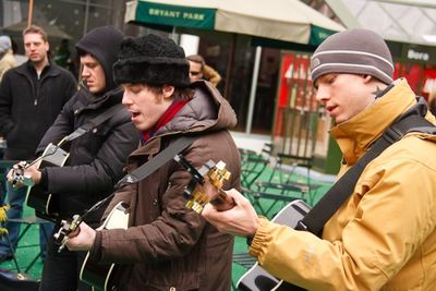 Michael Esper, John Gallagher Jr., and Stark Sands Photo