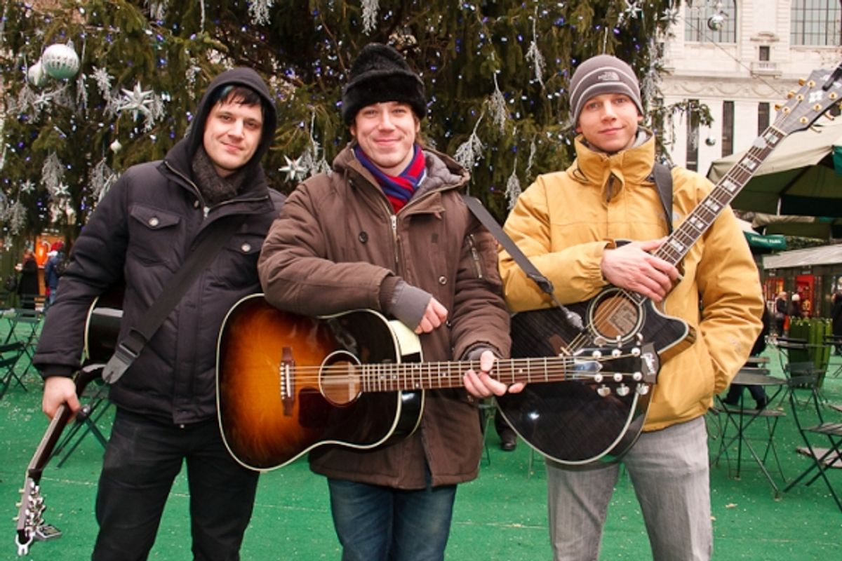 Michael Esper, John Gallagher Jr., and Stark Sands at 