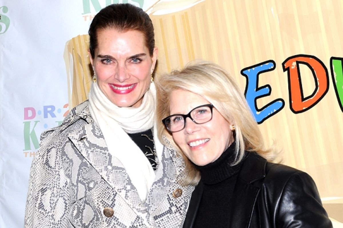 Brooke Shields & Daryl Roth at 