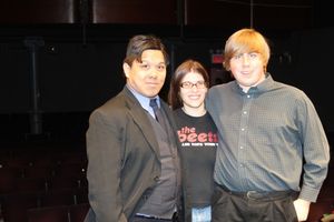 Jonathan G. Galvez (Theatrical Gems Artist in Residence), Claudia Stuart (Theatrical Gems Executive Director) and Jacob Shoesmith-Fox (Theatrical Gems Artistic Director) @ BroadwayWorld Jonathan G. Galvez (Theatrical Gems Artist in Residence), Claudia Stuart (Theatrical Photo