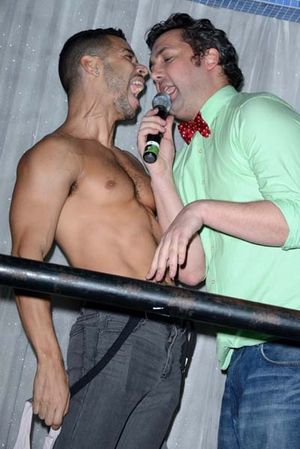 Wilson Cruz and Ben Cameron @ BroadwayWorld Wilson Cruz and Ben Cameron Photo