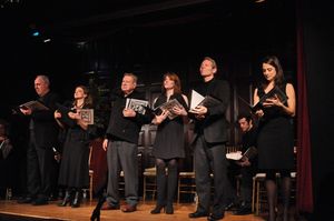 Lenny Wolpe, Alison Fraser, Brian Murray, Emily Skinner, Stephen Bogardus, A.J. Shive Photo