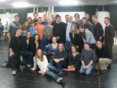 Eric Idle with SPAMALOT Cast and Artistic team Photo