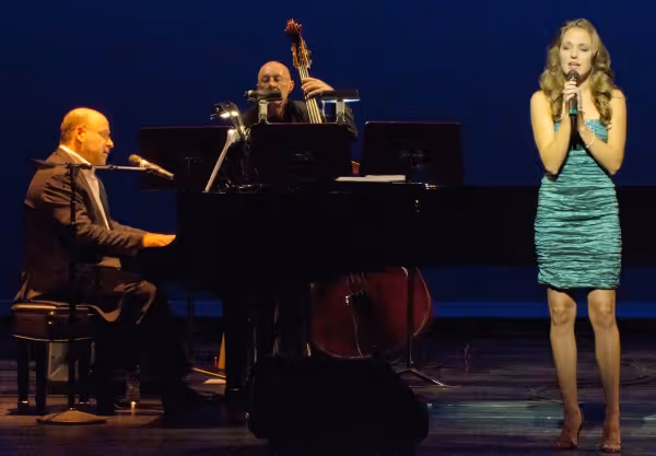 Frank Wildhorn, Gregg Voorhees and Laura Osnes Photo