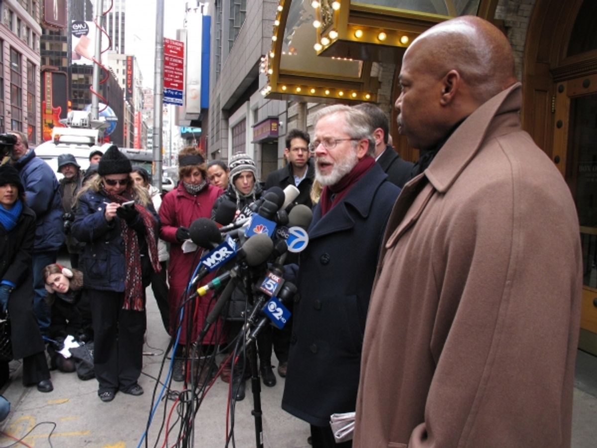  Assemblyman Rory Lancman Hold Safety Press Conference at SPIDER-MAN Theater at 