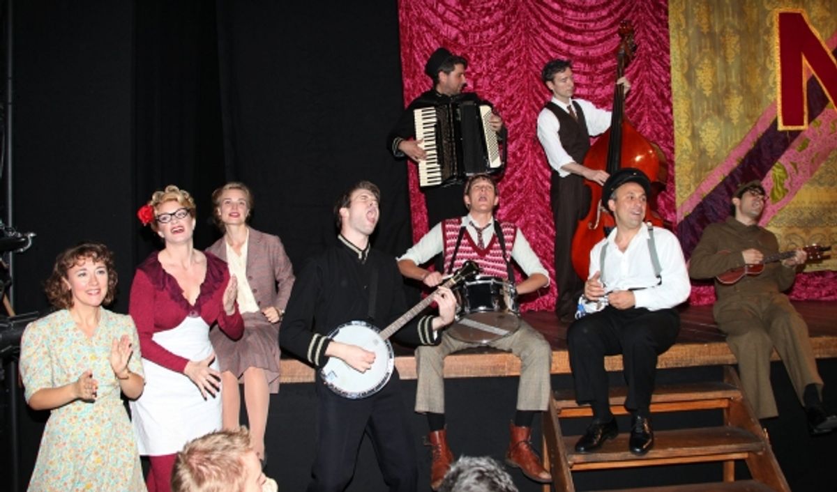 Dorothy Atkinson, Annette McLaughlin, Hannah Yelland, Adam Pleeth, Gabriel Ebert, Edward Jay, Tristan Sturrock, Joseph Alessi, Damon Daunno  - 'Noel Coward's Brief Encounter' at Studio 54 on 9/28/2010 at 