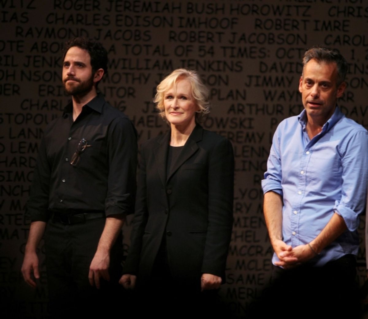 Santino Fontana, Glenn Close & Joe Mantello 25th Anniversary Benefit Staged Reading of 'THE NORMAL HEART' 10/18/2010 at 