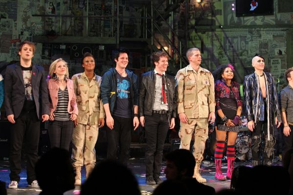Mary Faber, Christina Sajous, Michael Esper, John Gallagher Jr. Stark Sands, Rebecca  Photo