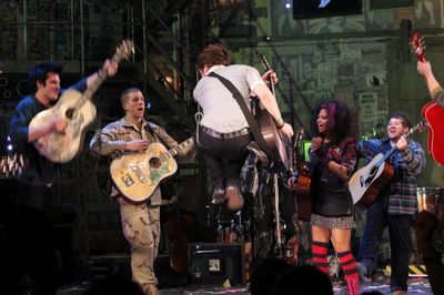 Mary Faber, Christina Sajous, Michael Esper, John Gallagher Jr. Stark Sands, Rebecca  Photo