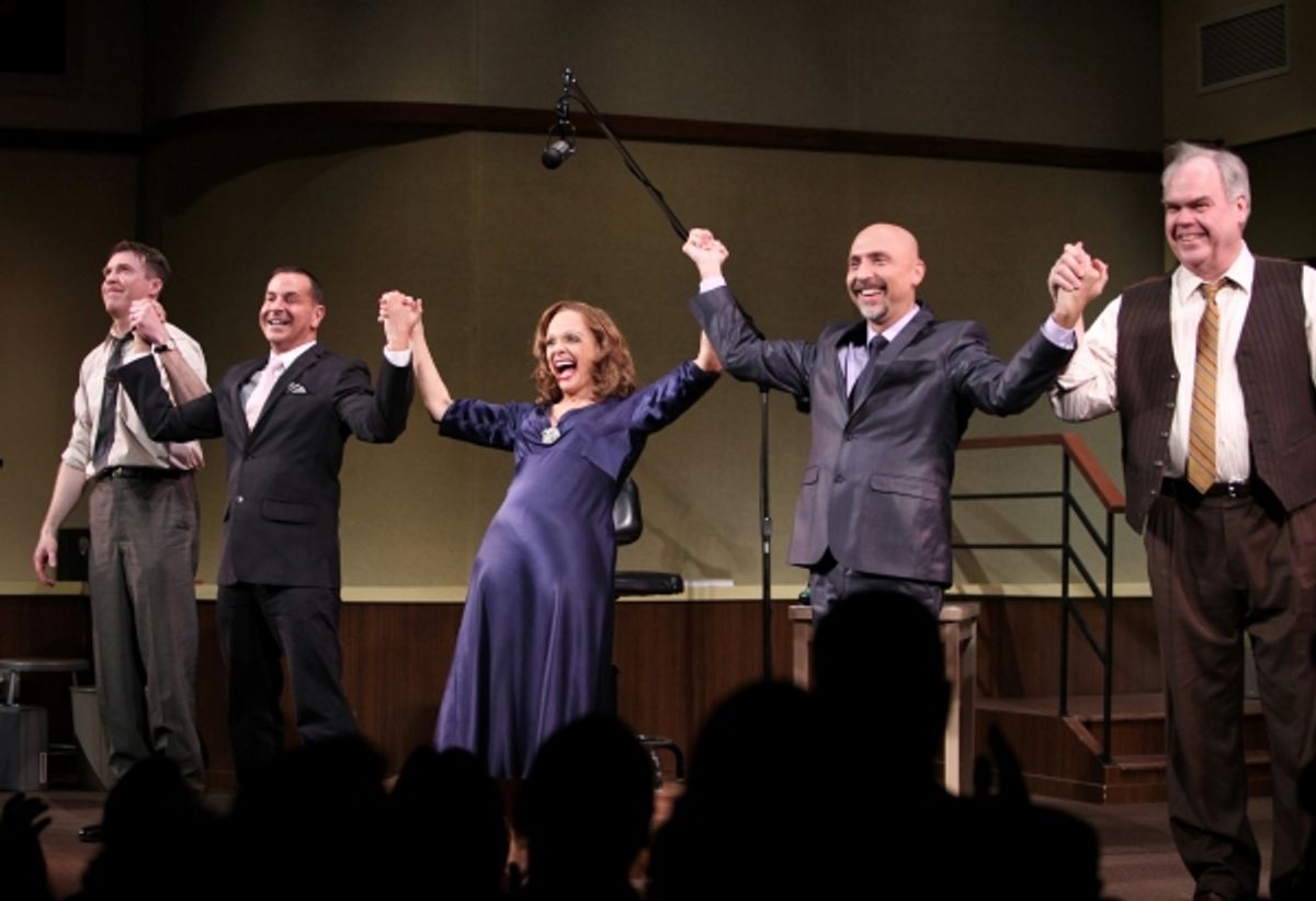 Brian Hutchison, Matthew Lombardo, Valerie Harper, Rob Ruggiero, Michael Mulheren - 'Looped' at the Lyceum Theatre  on 3/14/2010 at 