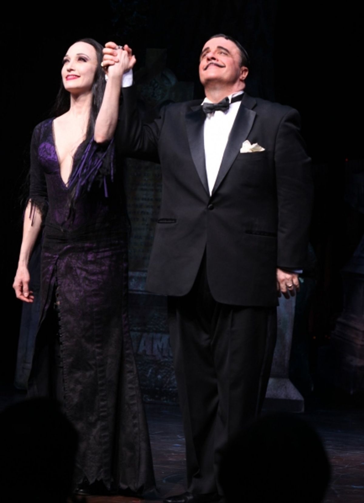 BeBe Neuwirth & Nathan Lane  - THE ADDAMS FAMILY' at the Lunt-Fontanne Theatre on 4/8/2010 at 