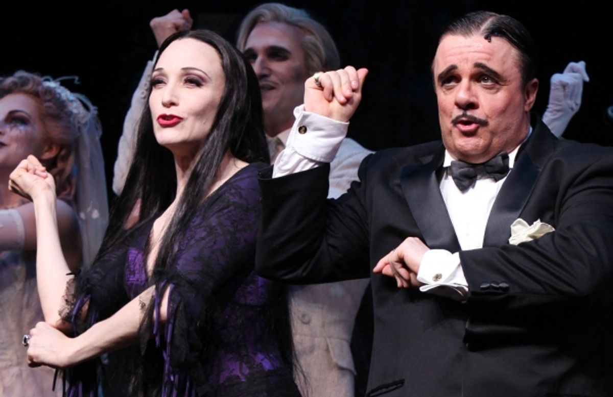 BeBe Neuwirth & Nathan Lane  - THE ADDAMS FAMILY' at the Lunt-Fontanne Theatre on 4/8/2010 at 