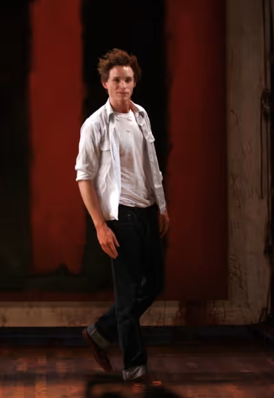 Eddie Redmayne - "RED" at the Golden Theatre on 4/1/2010 Photo