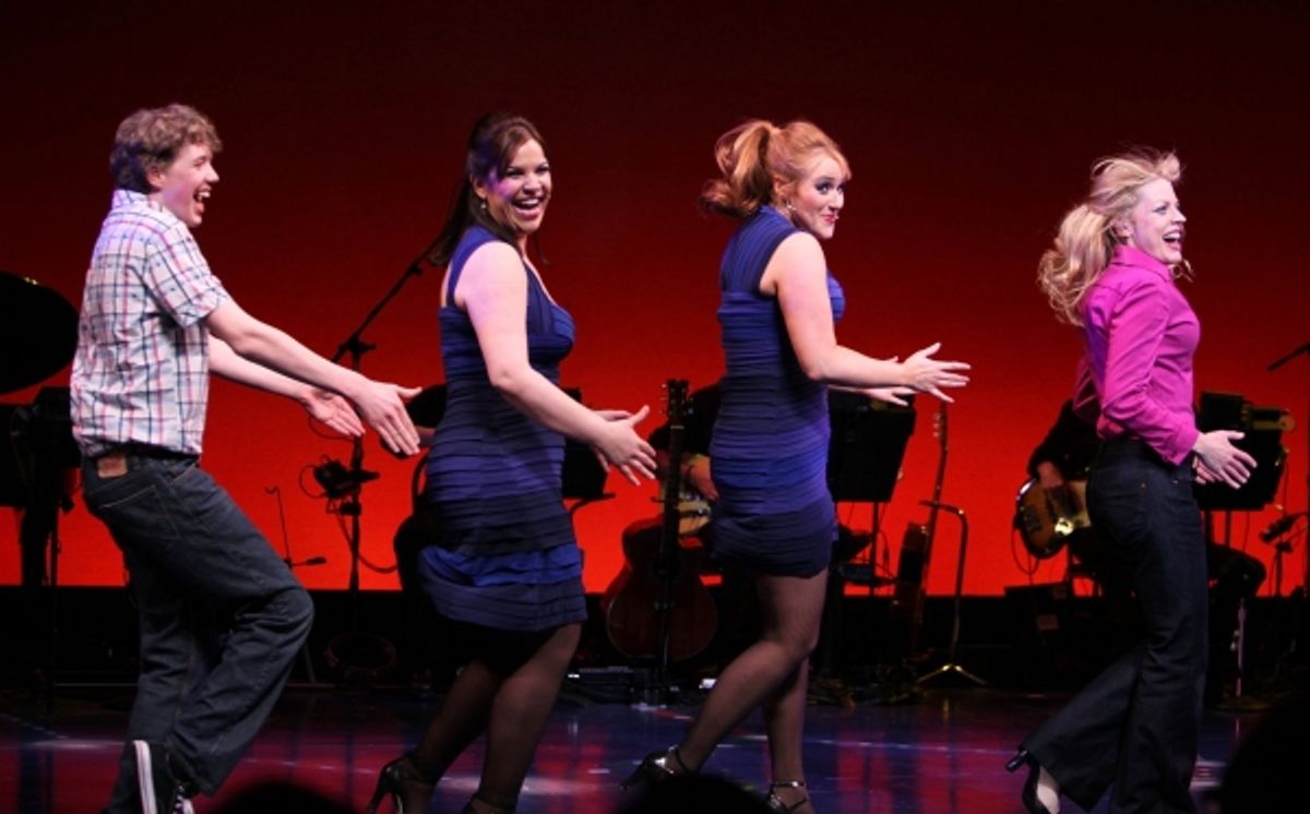 Eamon Foley, Lindsay Mendez, Betsy Wolfe, Sherie Rene Scott  -  'EVERYDAY RAPTURE' at the American Airlines Theatre on 4/29/2010 at 
