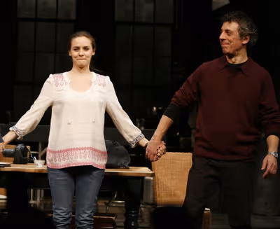 Alicia Silverstone & Eric Bogosian - " TIME STANDS STILL"  at the Samuel J. Friedman  Photo