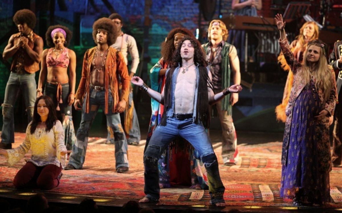 Ace Young & Diana DeGarmo  - 'HAIR' at the Al Hirschfeld Theatre on 3/9/2010 at 