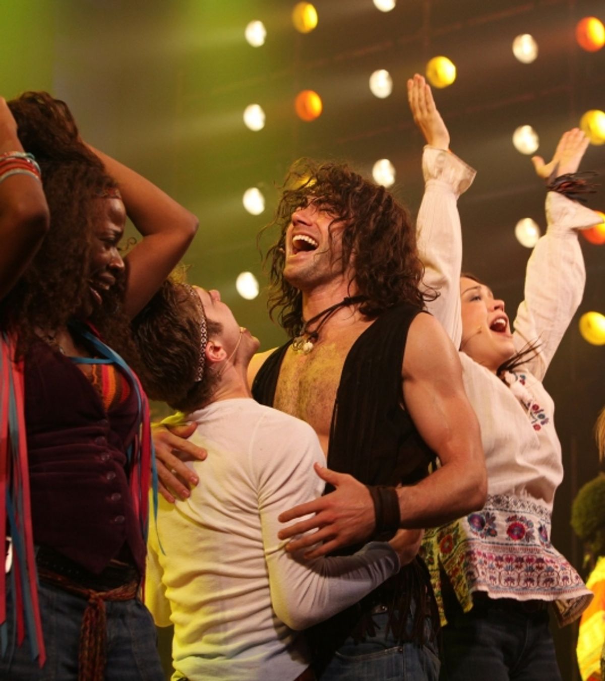 Jeannette Bayardelle, Kyle Riabko, Diana DeGarmo, Ace Young - 'HAIR' at the Al Hirschfeld Theatre on 6/27/2010 at 