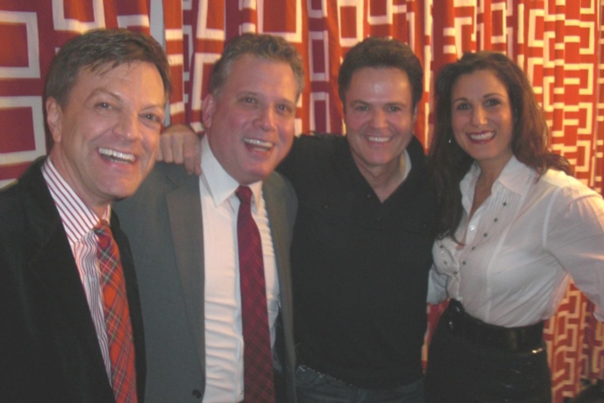 Jim Caruso, Billy Stritch, Donny Osmond & Stephanie J. Block at 