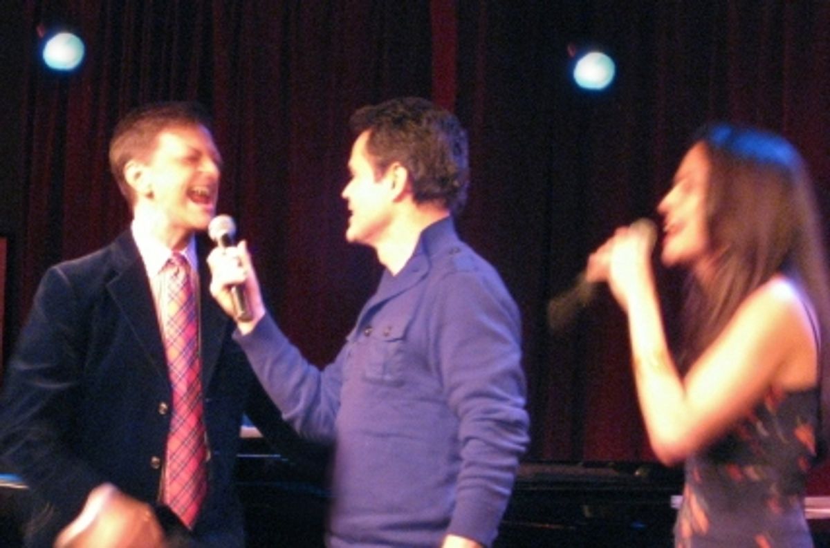 Jim Caruso, Donny Osmond & Hilary Kole at 