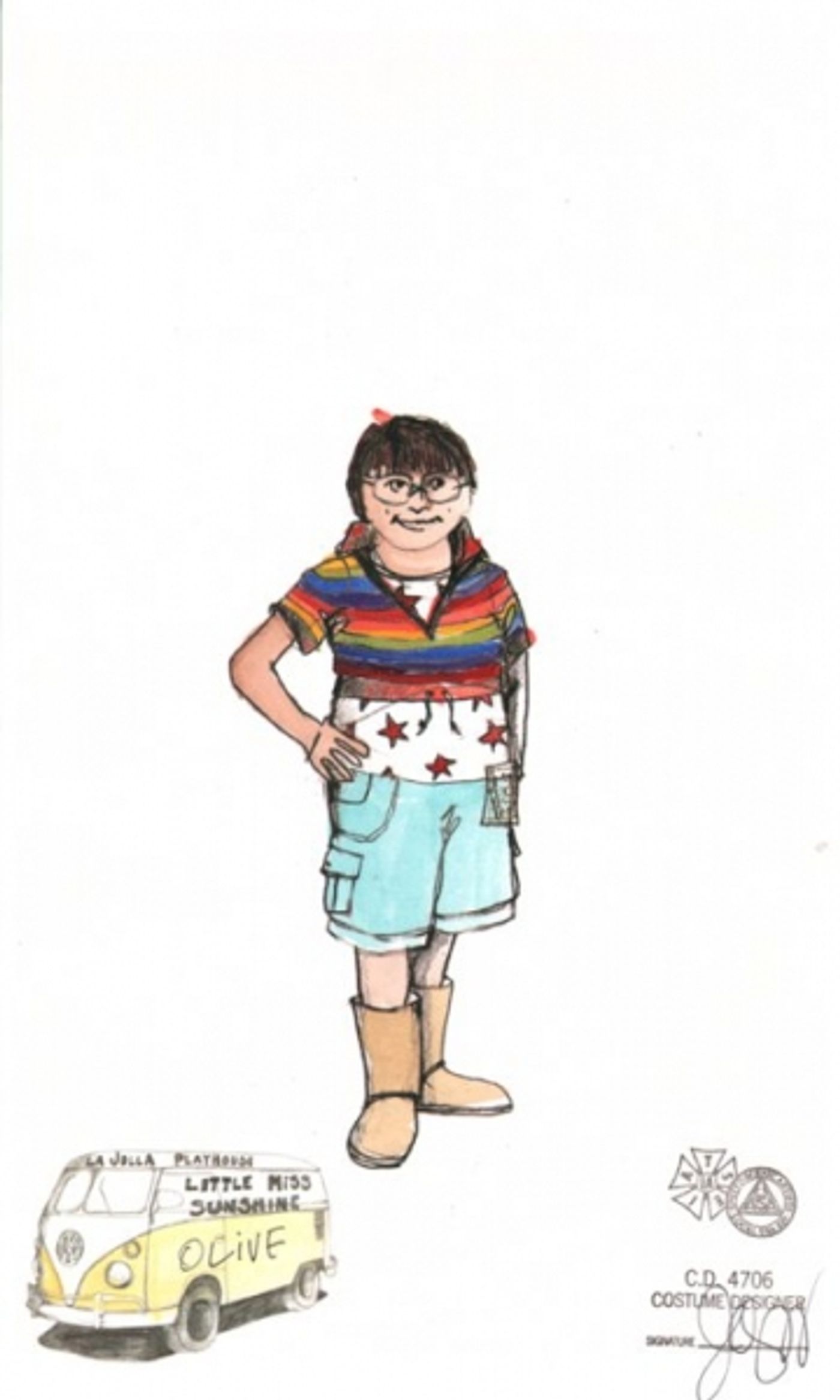 Photo Flash: Costumes Sketches for LITTLE MISS SUNSHINE!  Image