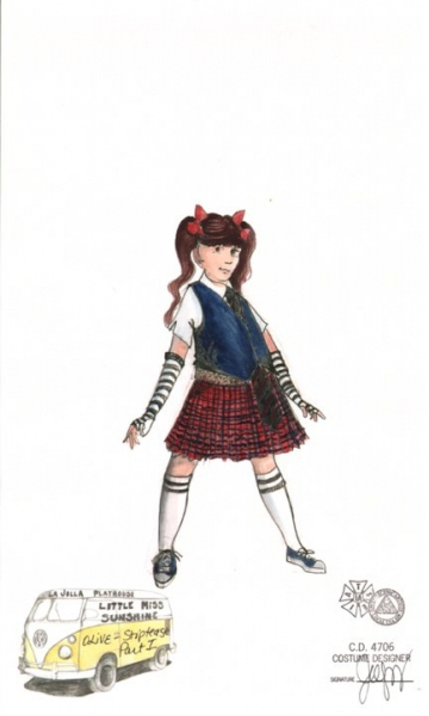 Photo Flash: Costumes Sketches for LITTLE MISS SUNSHINE!  Image