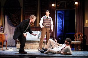 George Hearn as Van Helsing, Jake Silbermann as Jonathan Harker and John Buffalo Mailer as Renfield @ BroadwayWorld George Hearn as Van Helsing, Jake Silbermann as Jonathan Harker and John Buffalo Mail Photo