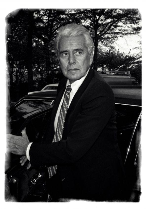 John Forsythe - Tavern On The Green, NYC.   June 1985 Photo