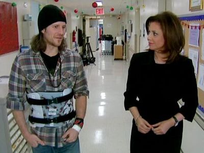 Christopher Tierney and WCBS reporter Dana Tyler Photo