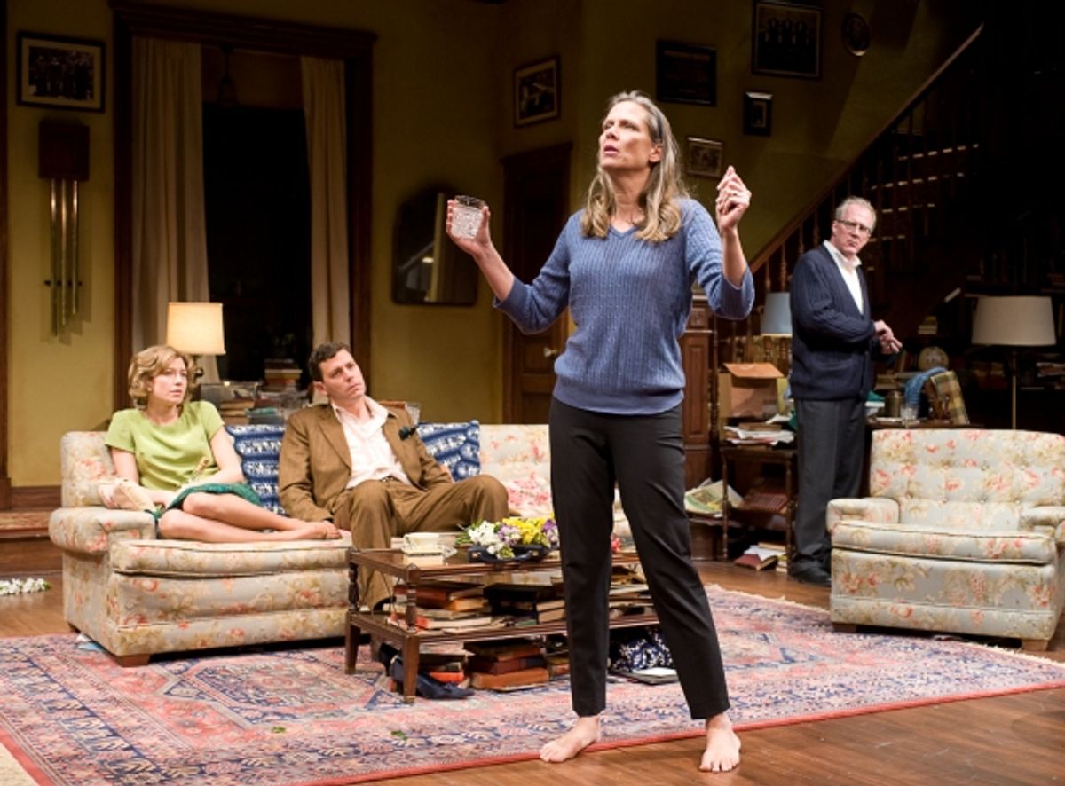 Carrie Coon and Madison Dirks with  Amy Morton and Tracy Letts  at 